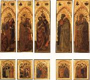 GIOVANNI DA MILANO The Ognissanti Polyptych:SS.Catherine and Lucy,Stephen and Laurence,john the Baptist and Luke,Peter and Benedict,james the Greater and Gregory china oil painting artist
